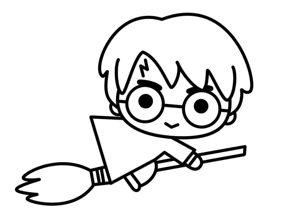 Harry Potter Kawaii coloring page