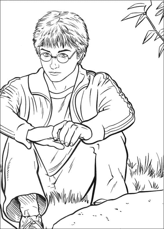 Harry Potter Pense coloring page