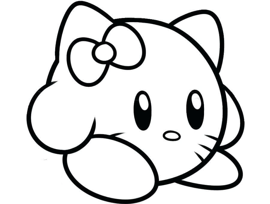 Coloriage Hello Kitty Kirby