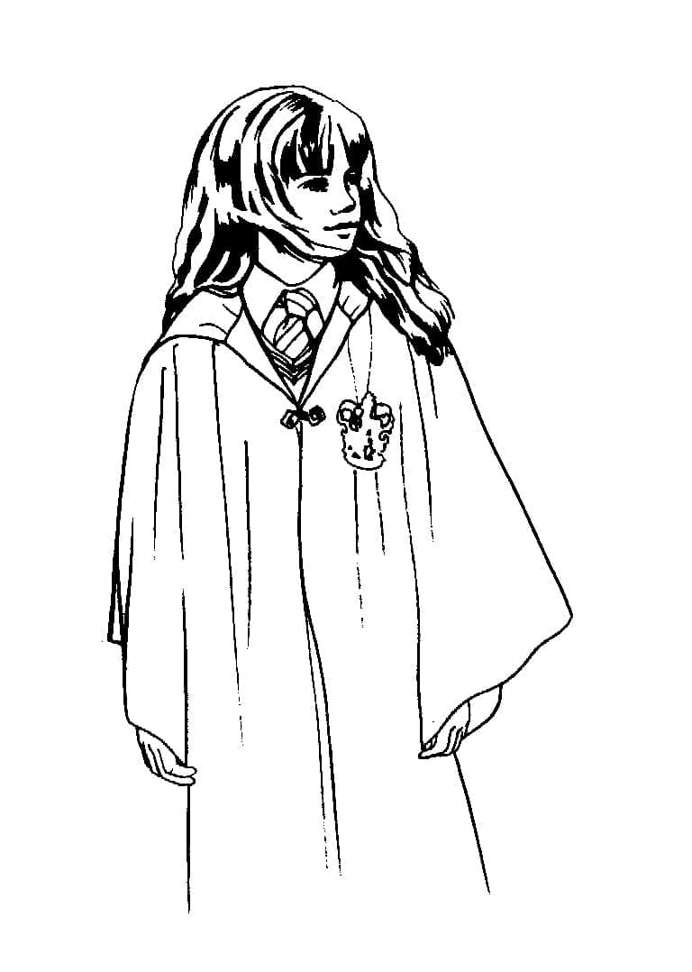 Hermione Granger coloring page