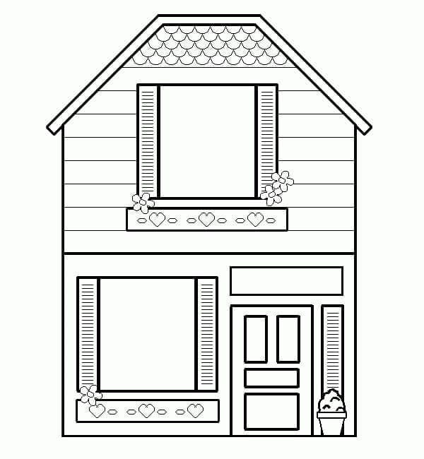 Image de Maison coloring page