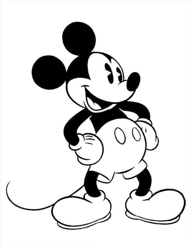 Coloriage Image de Mickey Mouse