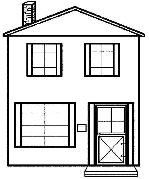 Imprimable Maison coloring page