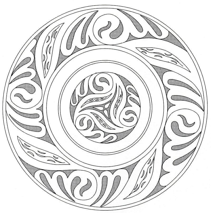 Incroyable Mandala Celtique coloring page