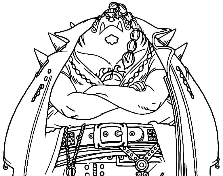 Jinbe de One Piece coloring page