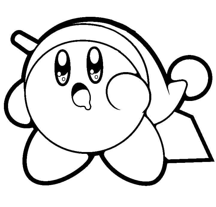 Coloriage Kirby Kawaii