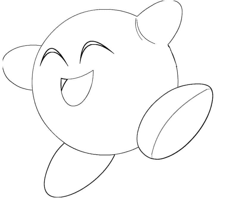Coloriage Kirby Simple