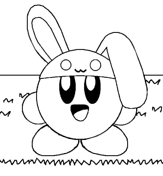 Coloriage Lapin Kirby