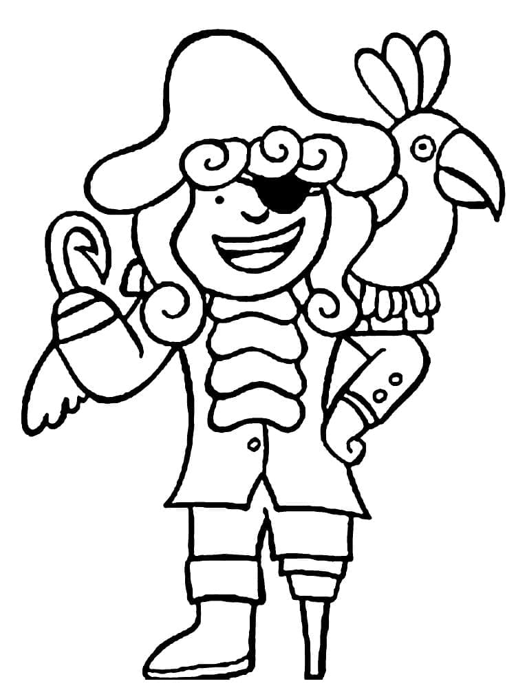 Le Pirate Sourit coloring page