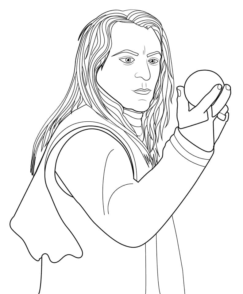 Lucius Malfoy de Harry Potter coloring page