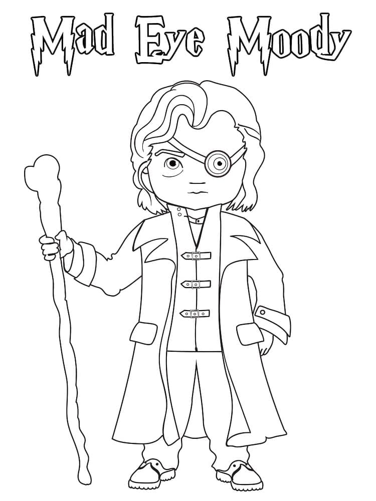 Coloriage Mad Eye Moody