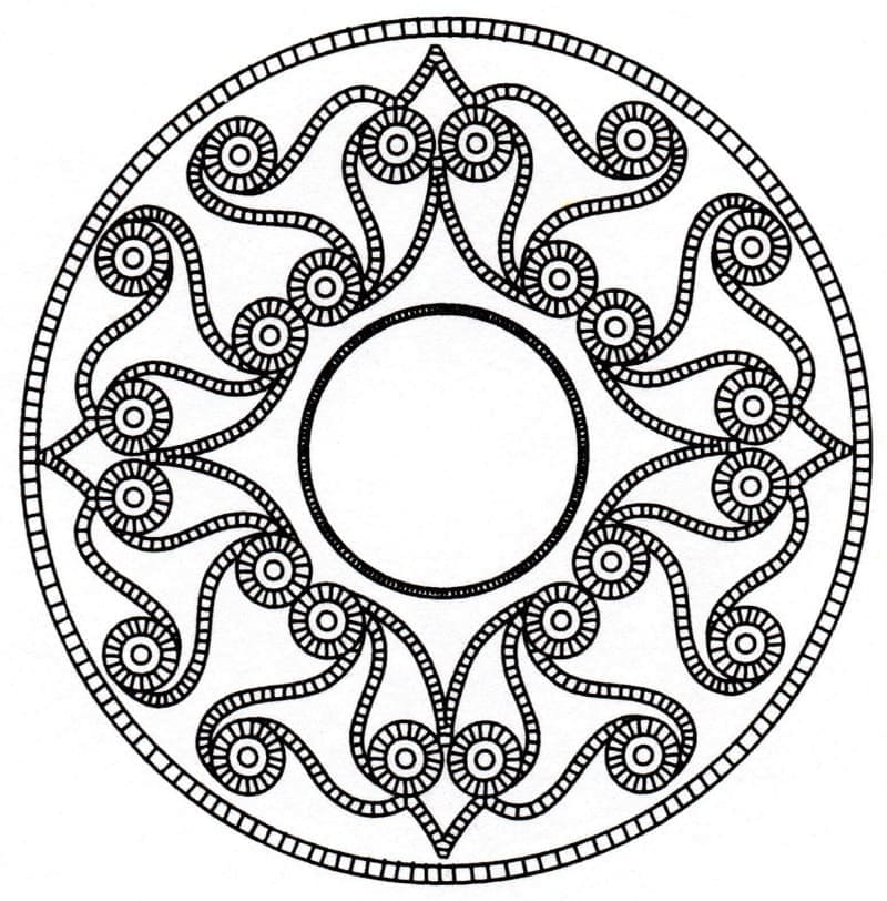 Magnifique Mandala Celtique coloring page