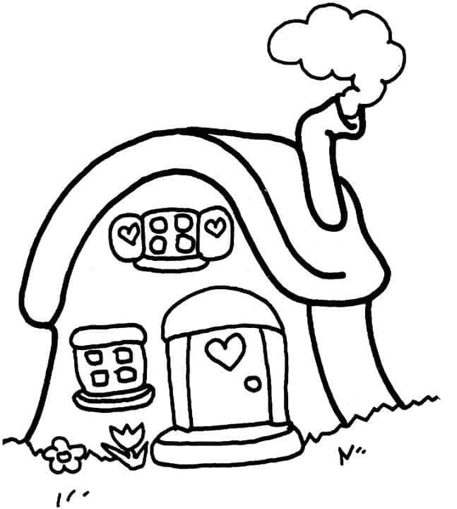 Maison Gratuite Pour les Enfants coloring page