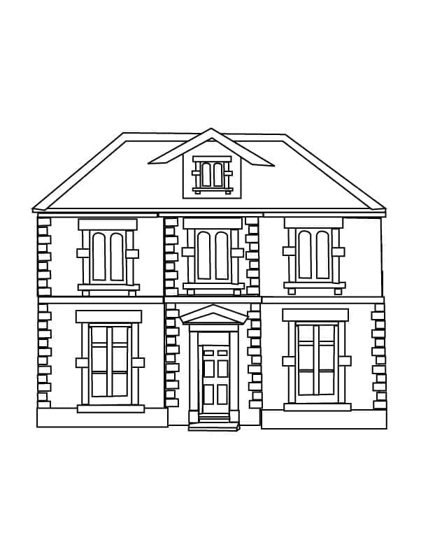 Maison Imprimable coloring page