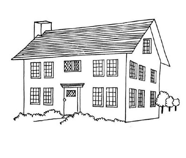 Maison Ordinaire coloring page