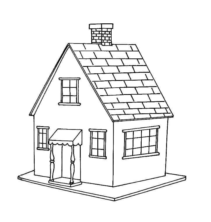 Maison Pour Enfants coloring page