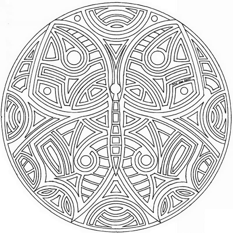 Mandala Celtique 10 coloring page
