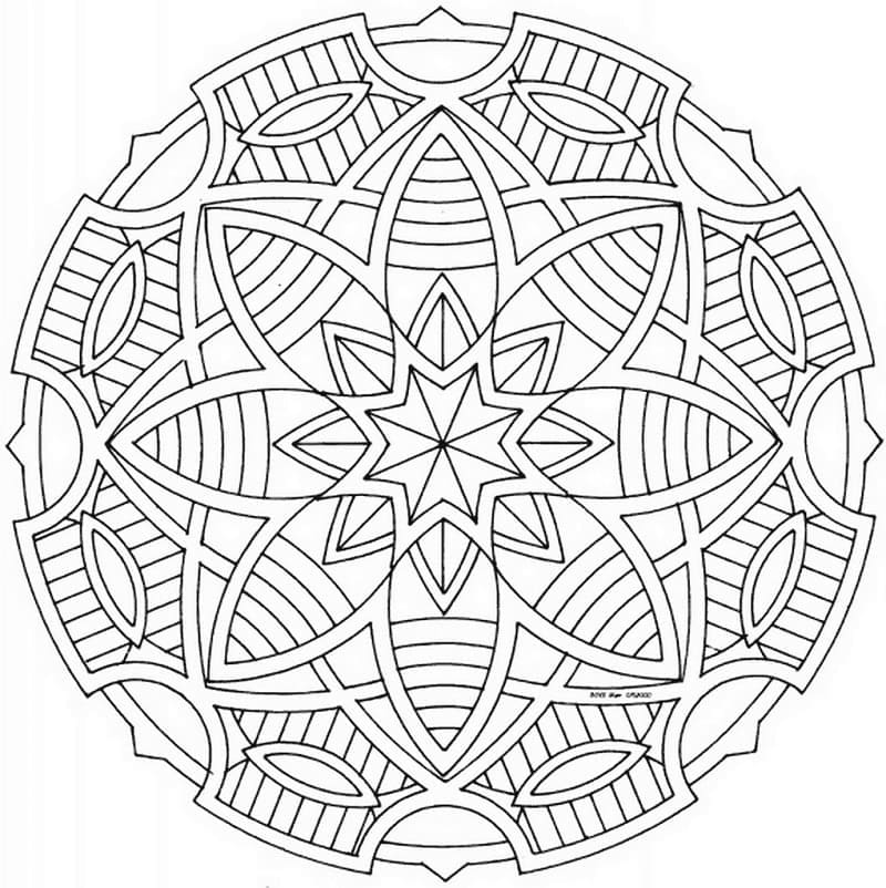 Mandala Celtique 13 coloring page