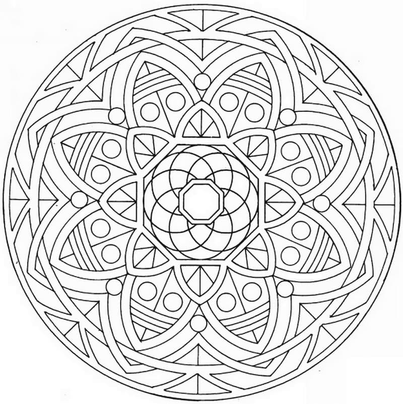 Mandala Celtique 14 coloring page