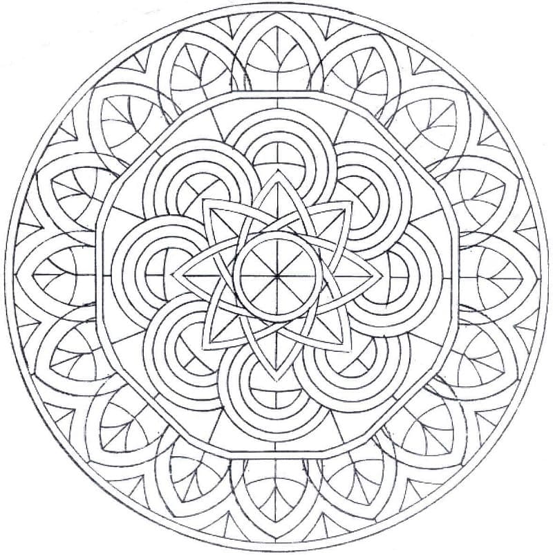Mandala Celtique 18 coloring page