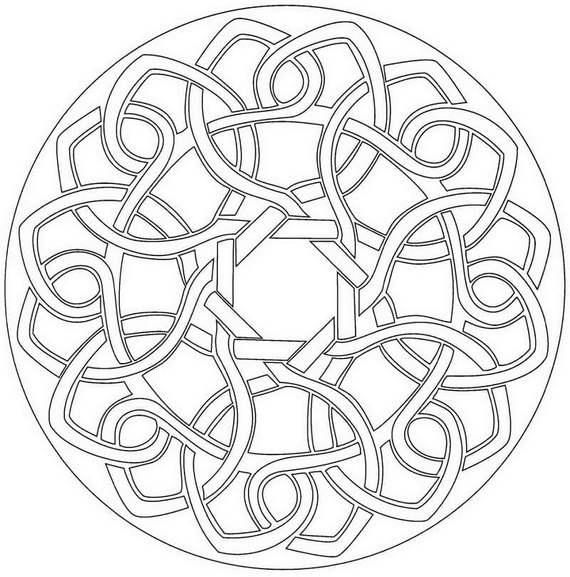 Mandala Celtique 3 coloring page