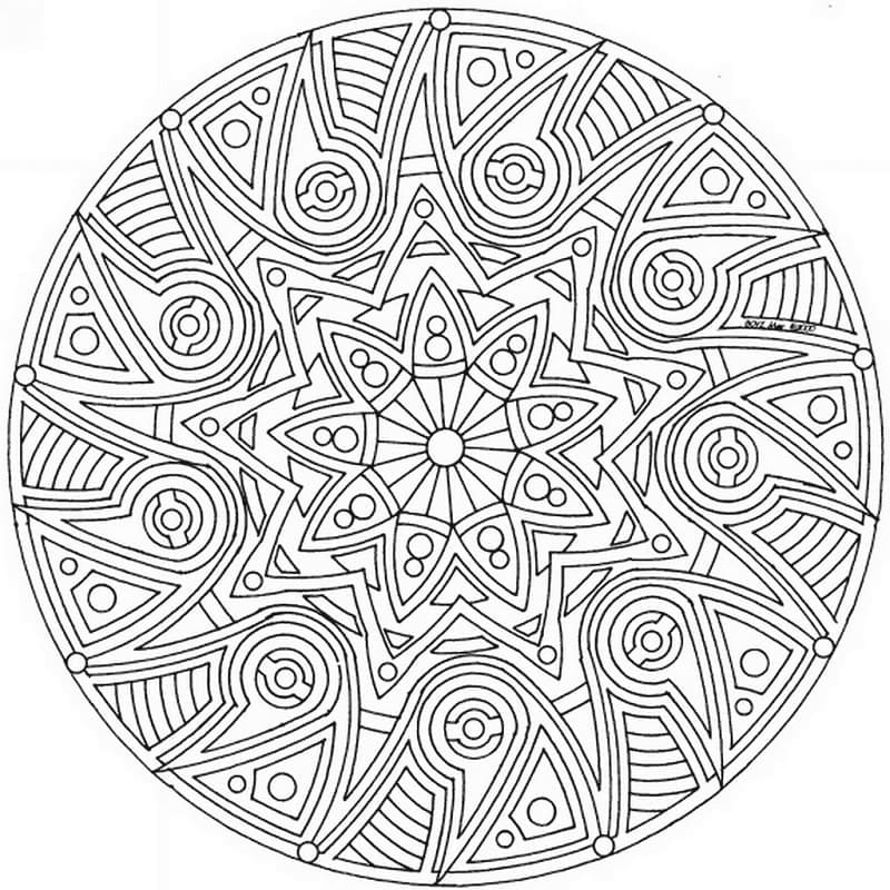 Mandala Celtique 4 coloring page