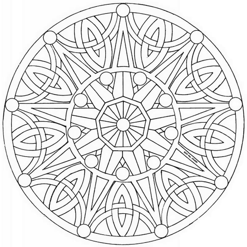 Mandala Celtique 5 coloring page