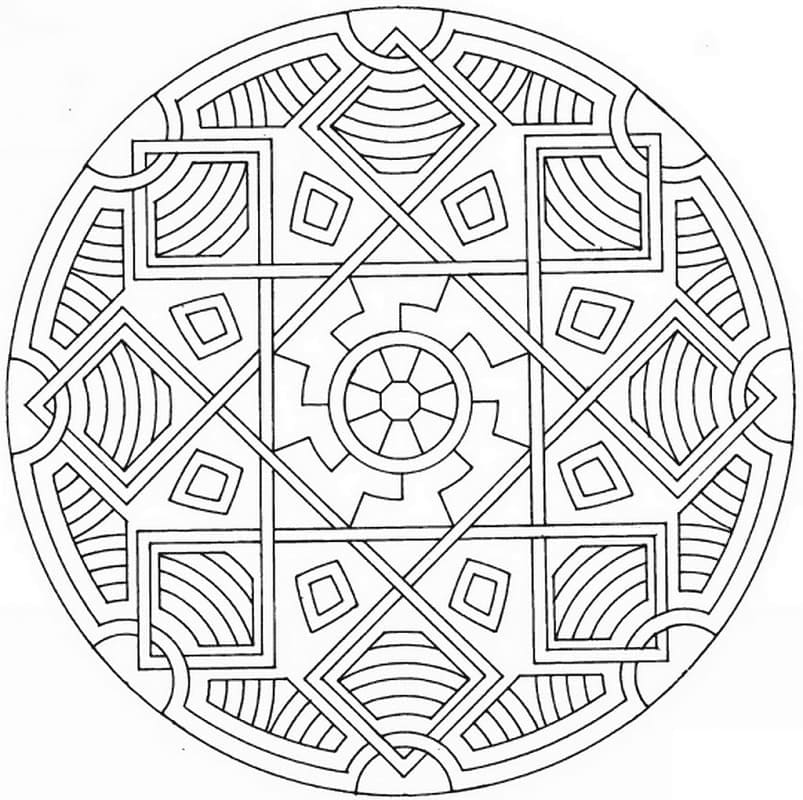 Mandala Celtique 6 coloring page