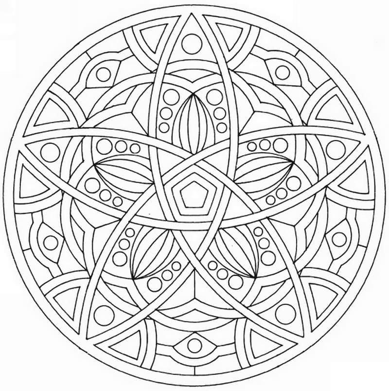 Mandala Celtique 7 coloring page