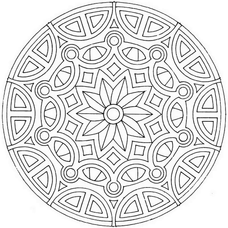 Mandala Celtique 8 coloring page