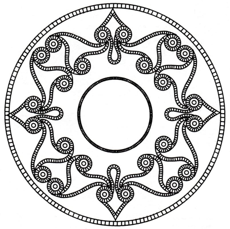 Mandala Celtique Pour Adultes coloring page