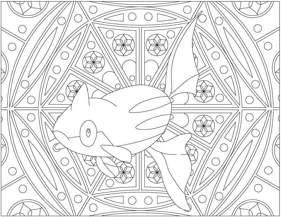 Mandala Pokemon Rémoraid coloring page