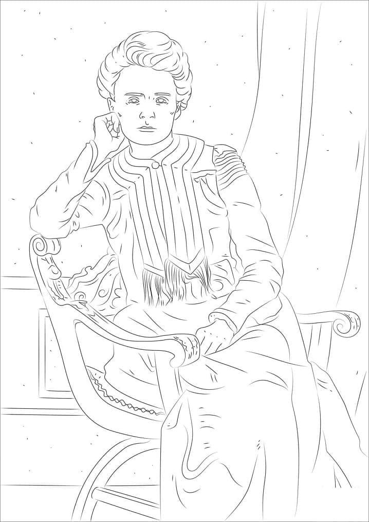 Coloriage Marie Curie (10)