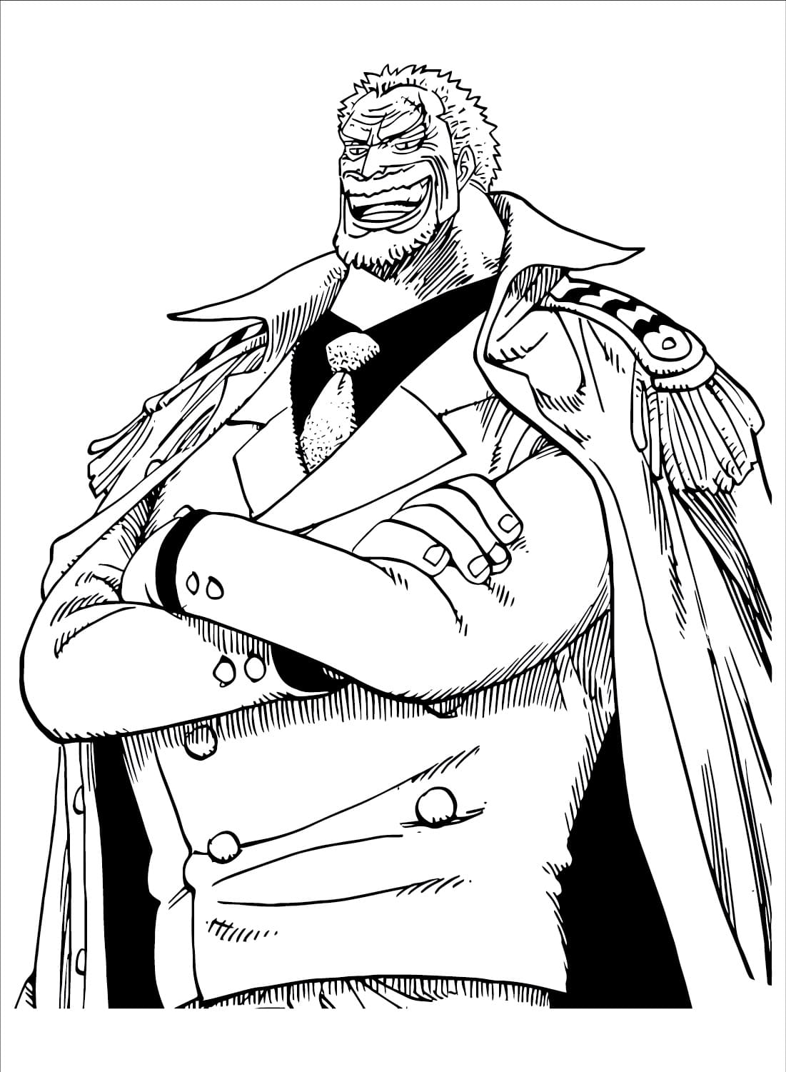 Monkey D. Garp de One Piece coloring page