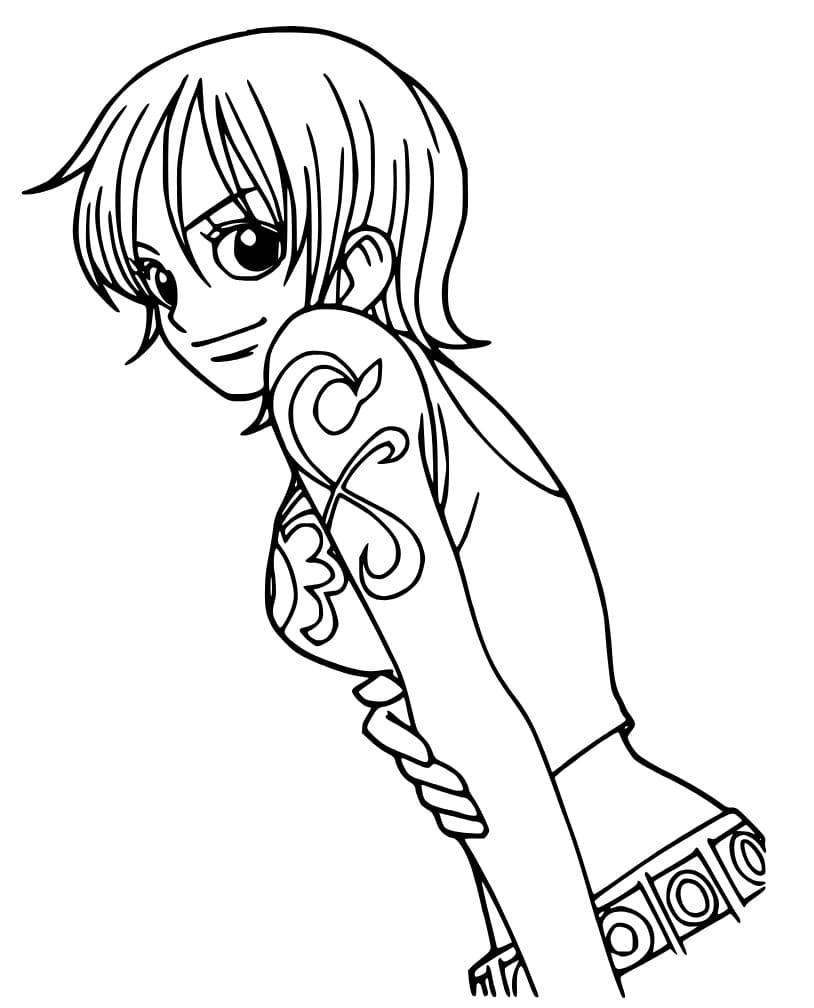 Nami de One Piece coloring page