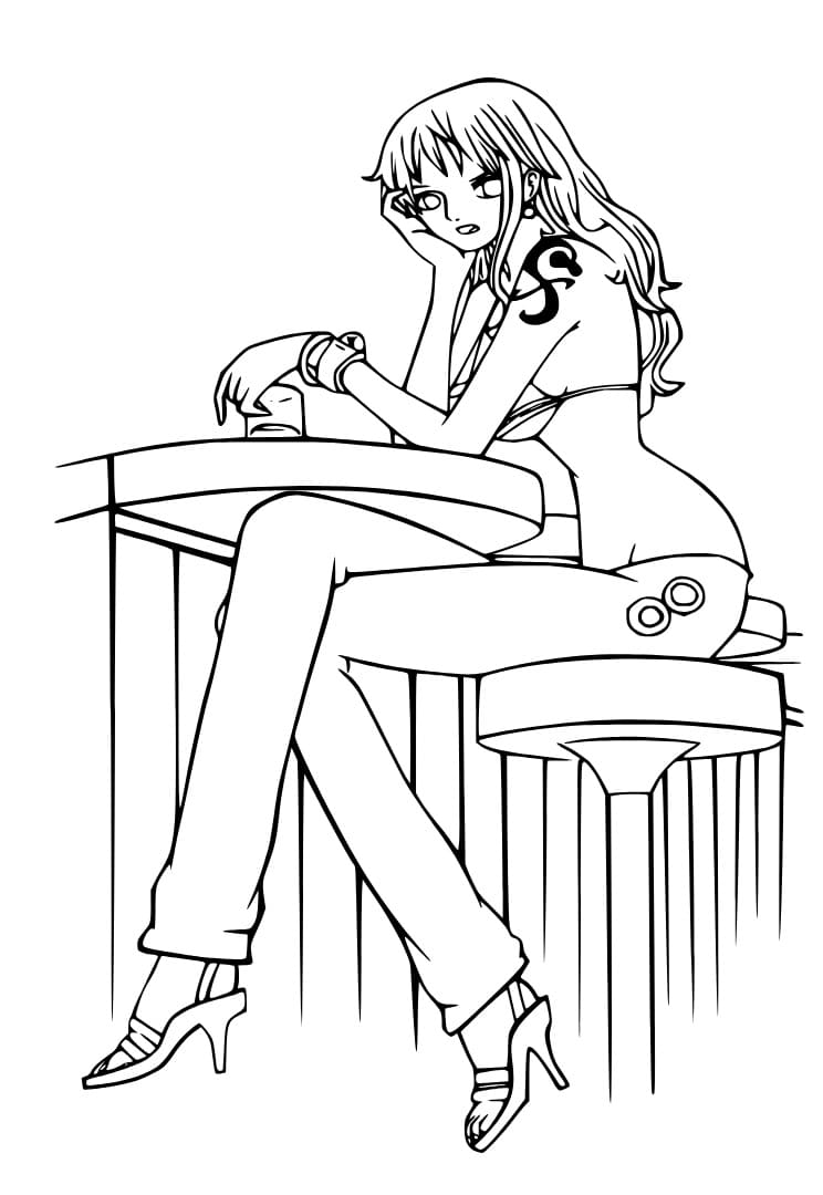 Nami One Piece coloring page