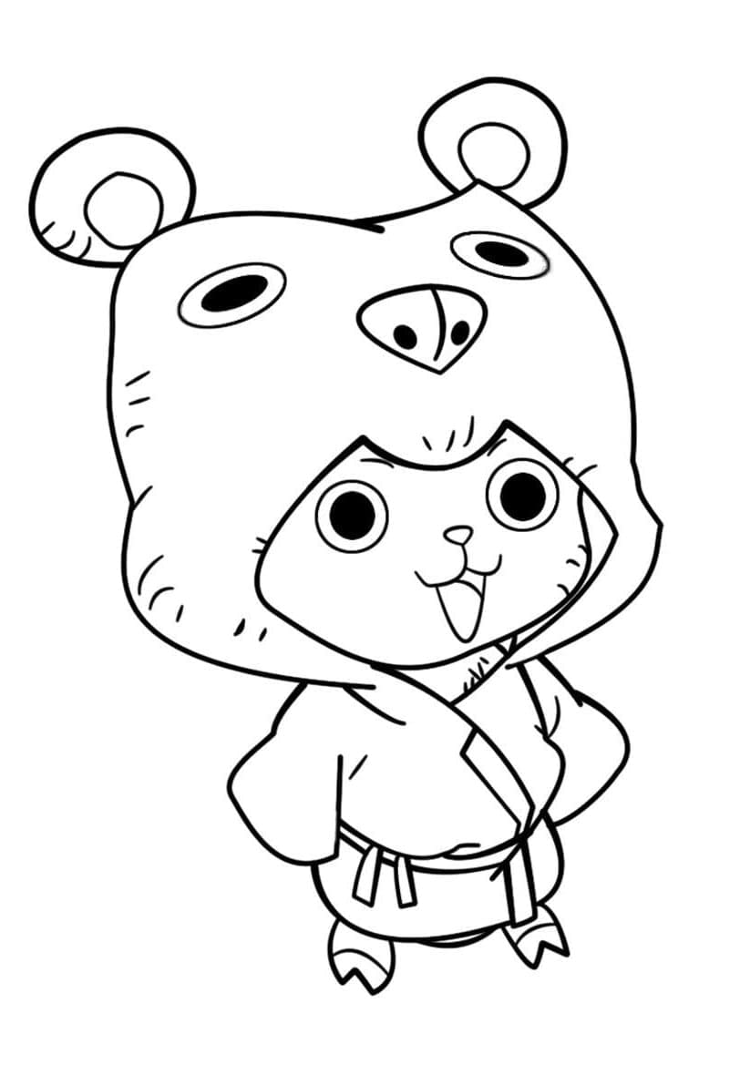 One Piece Chopper Mignon coloring page