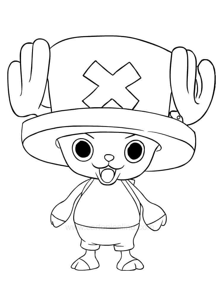 One Piece Chopper coloring page