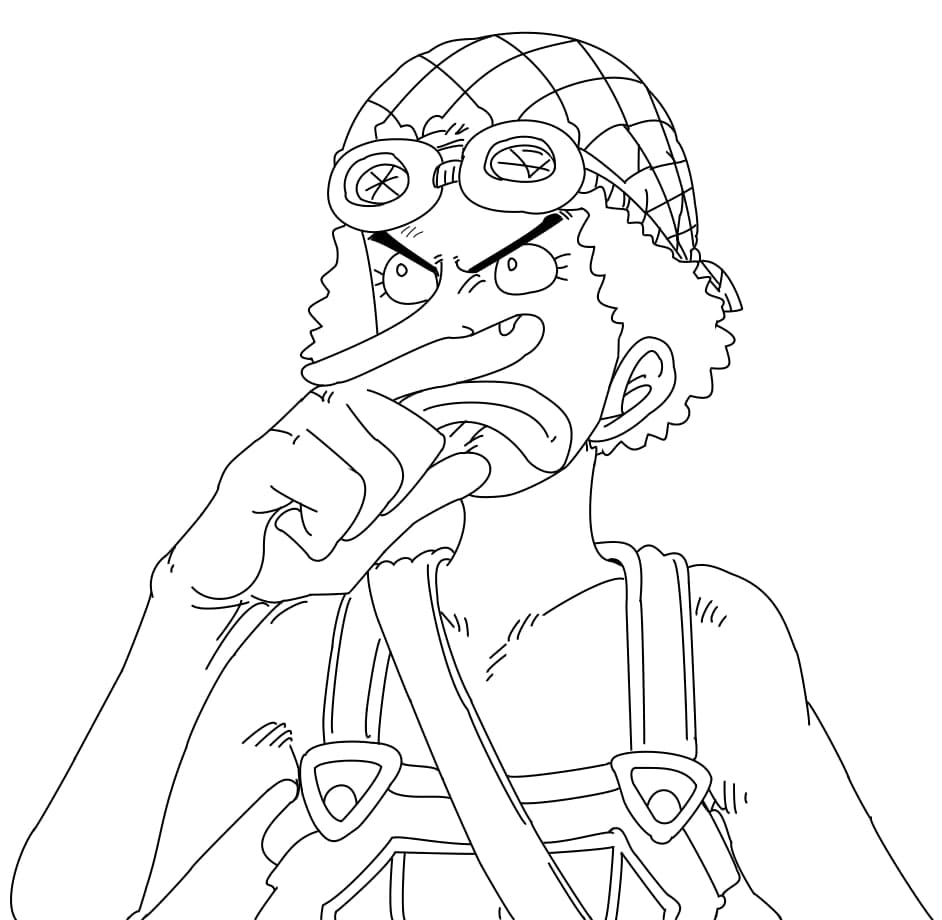 One Piece Usopp coloring page