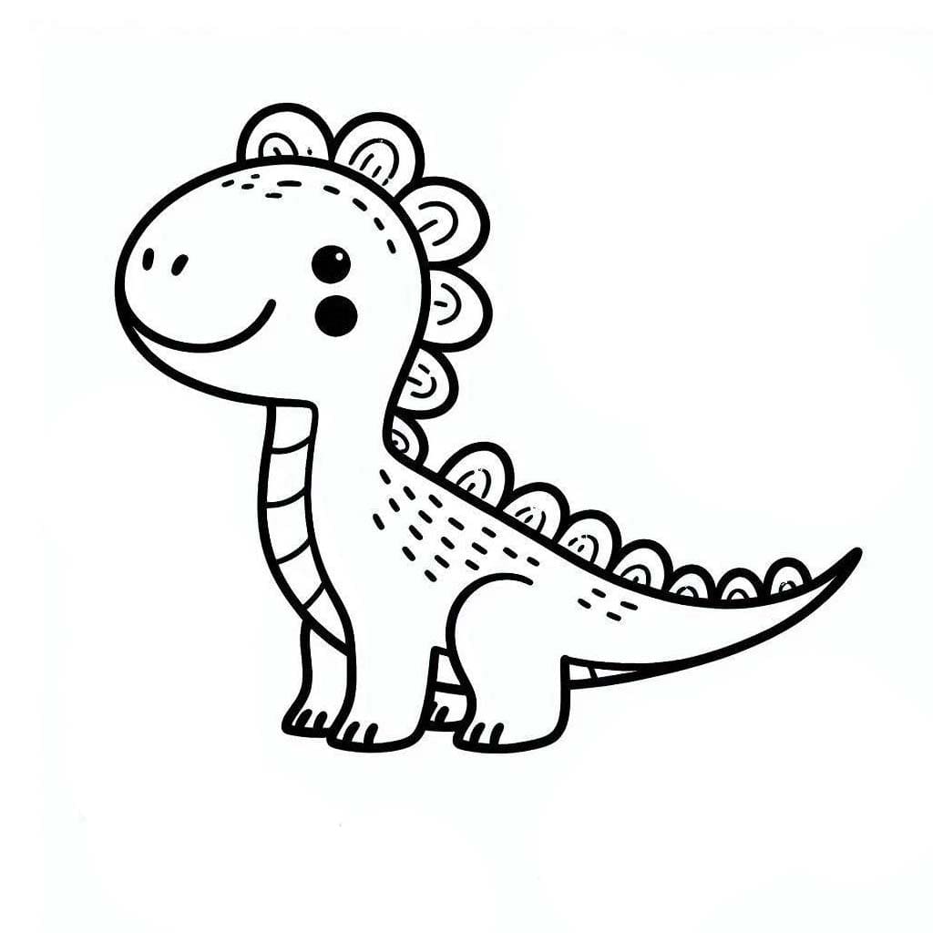 Peinture de Dinosaure imprimable coloring page