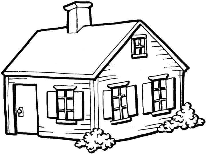 Peinture de Maison coloring page