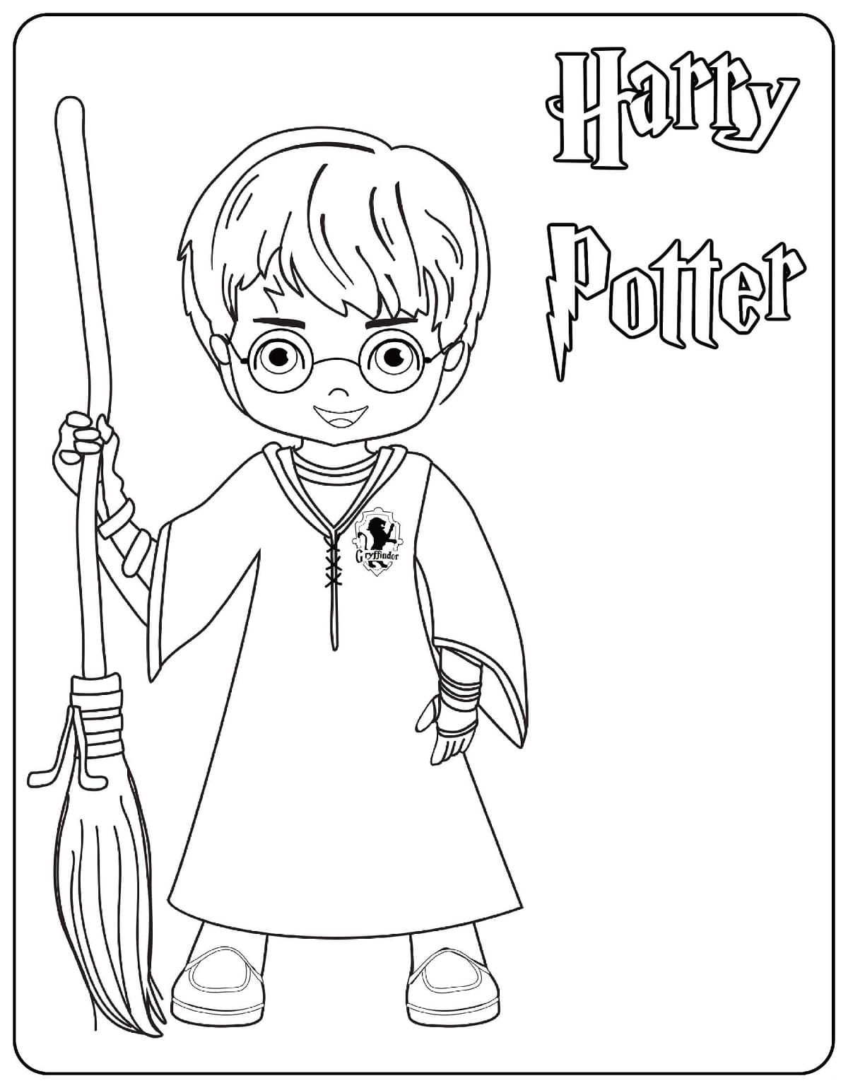 Petit Harry Potter coloring page