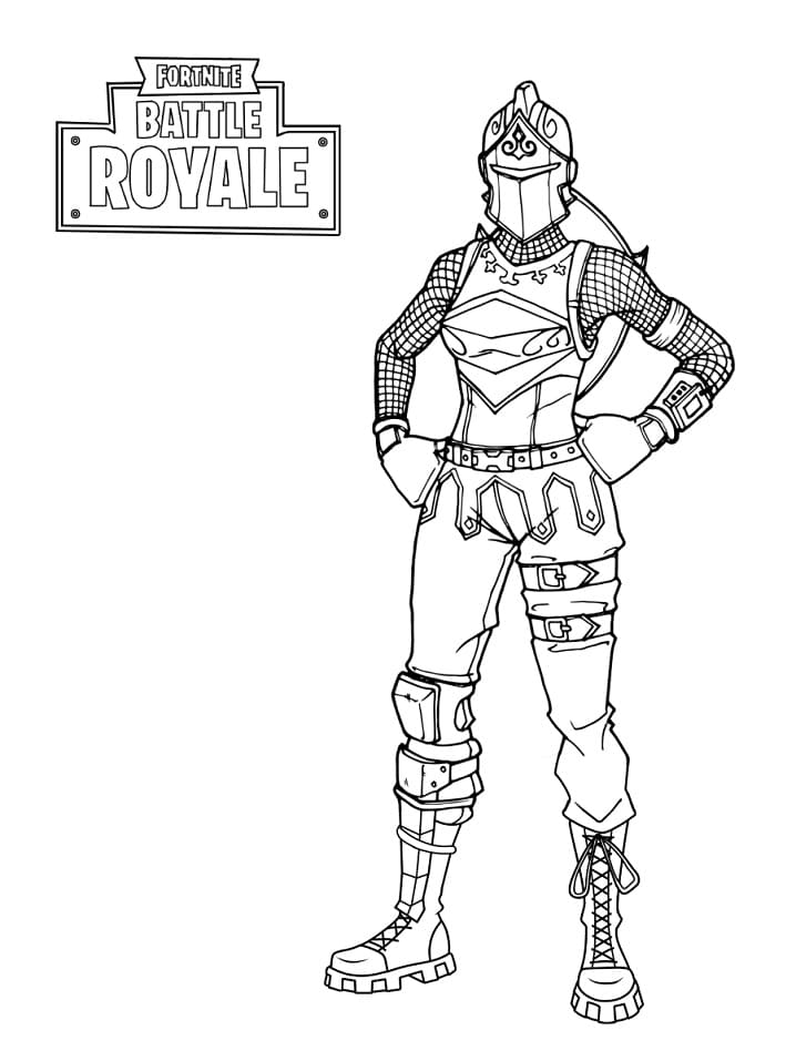 Coloriage Red Knight Fortnite