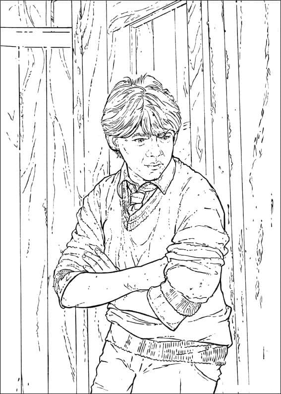 Coloriage Ron Weasley