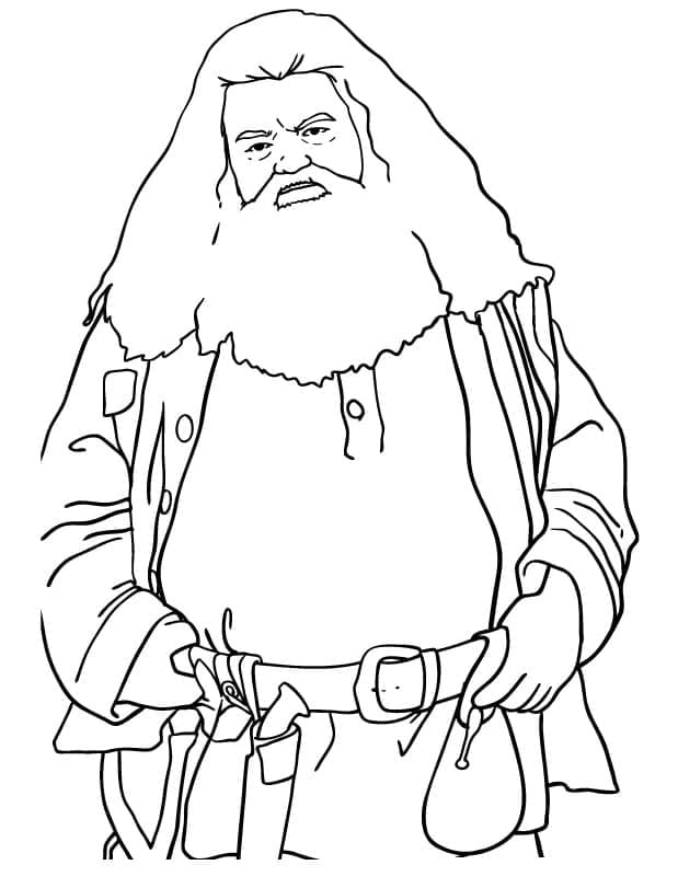 Rubeus Hagrid de Harry Potter coloring page