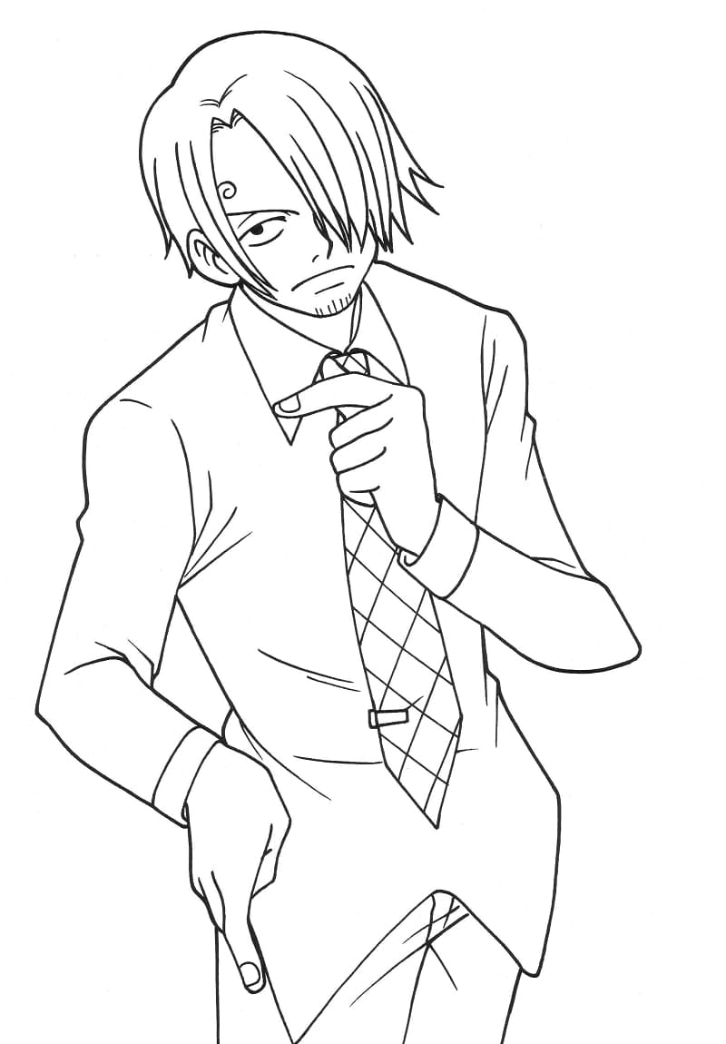 Sanji de One Piece coloring page