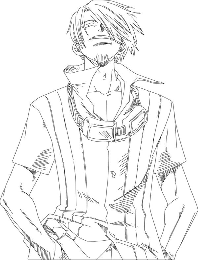 Sanji One Piece coloring page