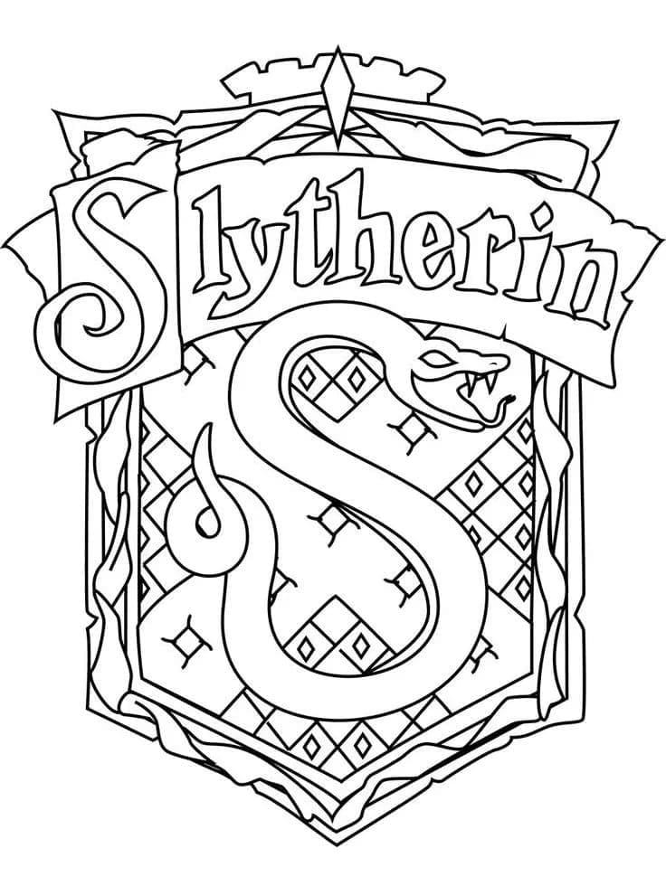 Slytherin de Harry Potter coloring page