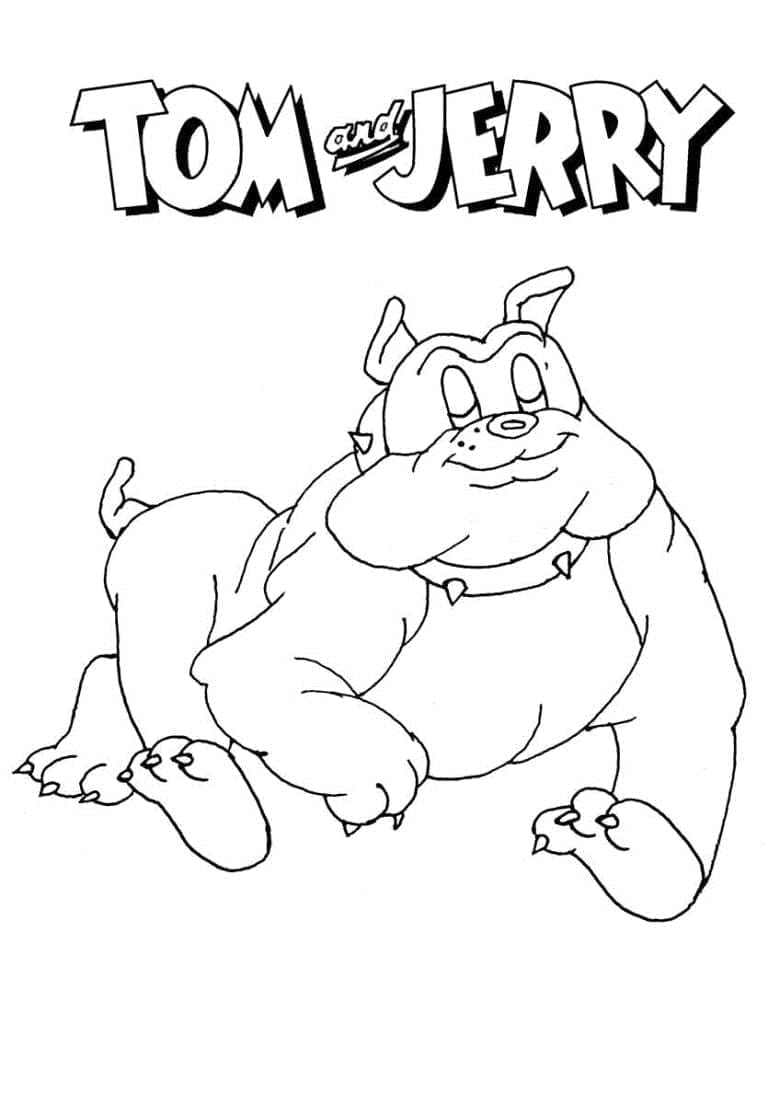 Coloriage Spike dans Tom et Jerry