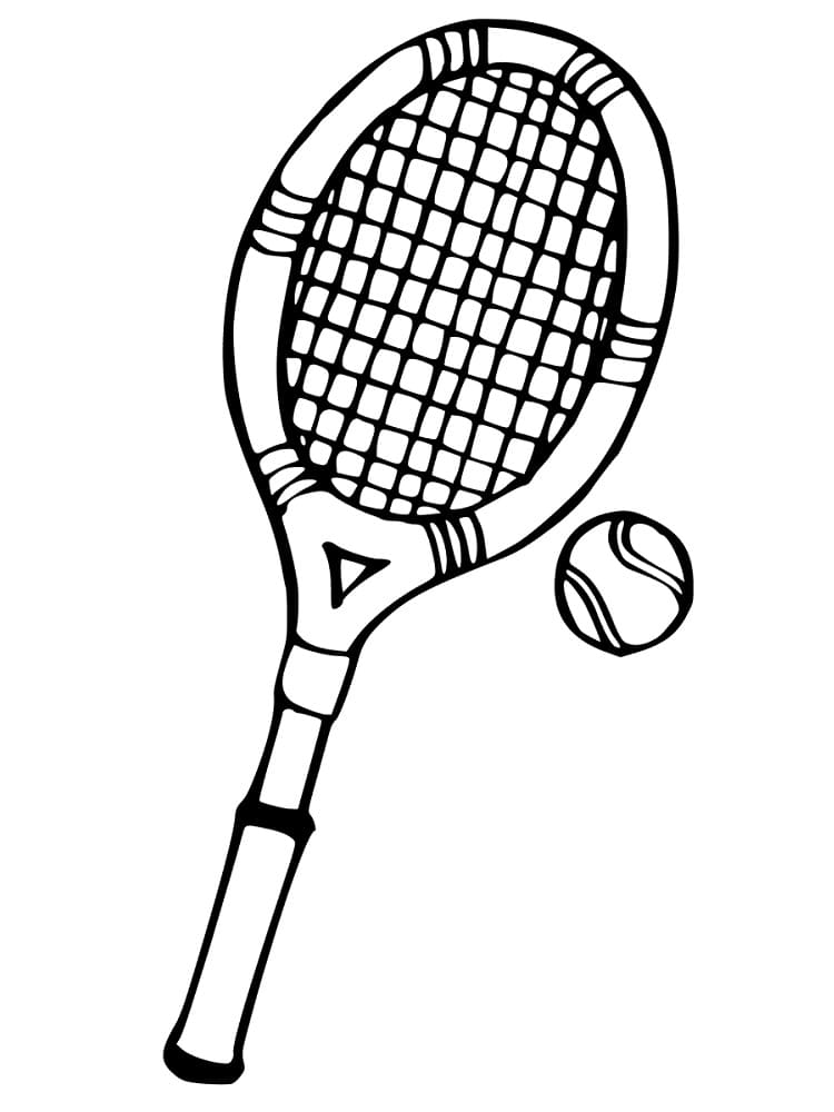 Tennis Gratuit coloring page